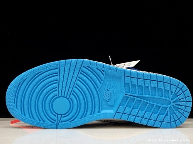 Official Maikesneakers UNC Off-White Jordan Blue Powder AQ0818-148 Air 1 0724